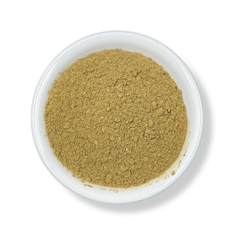 A bowl filled with artichoke leaf powder.