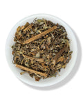 A dish containing dried borago officinalis, commonly known as borage or starflower.