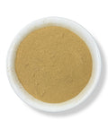 A bowl of Hierba Del Sapo powder against a white background.
