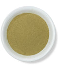 A dried sample of Passion Flowers Powder displayed in a white bowl.