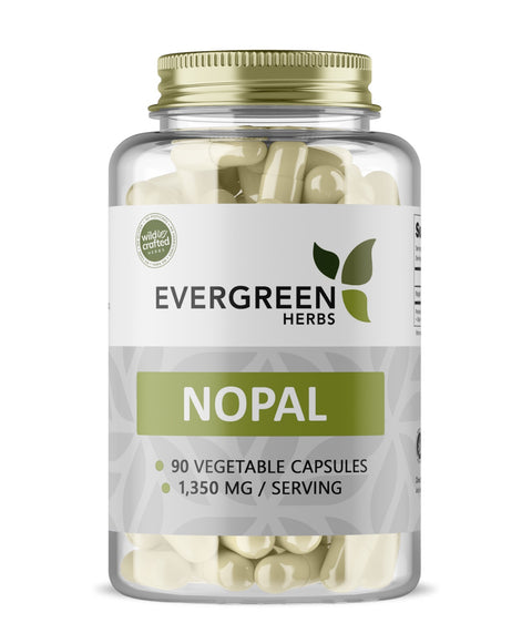 Nopal Capsules (Prickly Pear) - 90 Capsules - 450 mg.