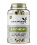 A bottle of Evergreen Herbs Prodigiosa capsules, with 90 vegetable capsules