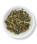 A bowl of dried nettle leaf (Ortiga) pieces.