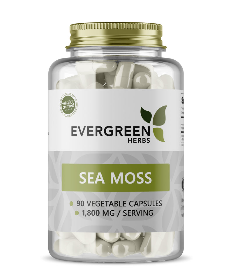 Sea Moss Capsules - 90 Capsules (600 mg each)