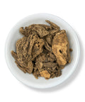 Dried pieces of Jalapa Root (Raíz de Jalapa) in a white bowl