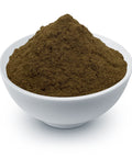 A bowl of Red Clover Powder on a white background.