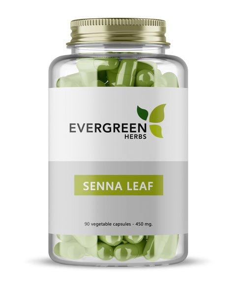 Senna Leaf Capsules (Hoja Sen) - 90 Capsules - 450 mg.