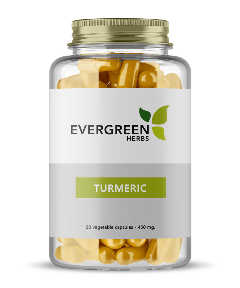 Turmeric Capsules - 90 Capsules - 450 mg.