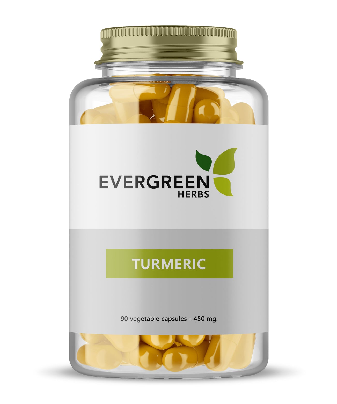Turmeric Capsules - 90 Capsules - 450 mg.